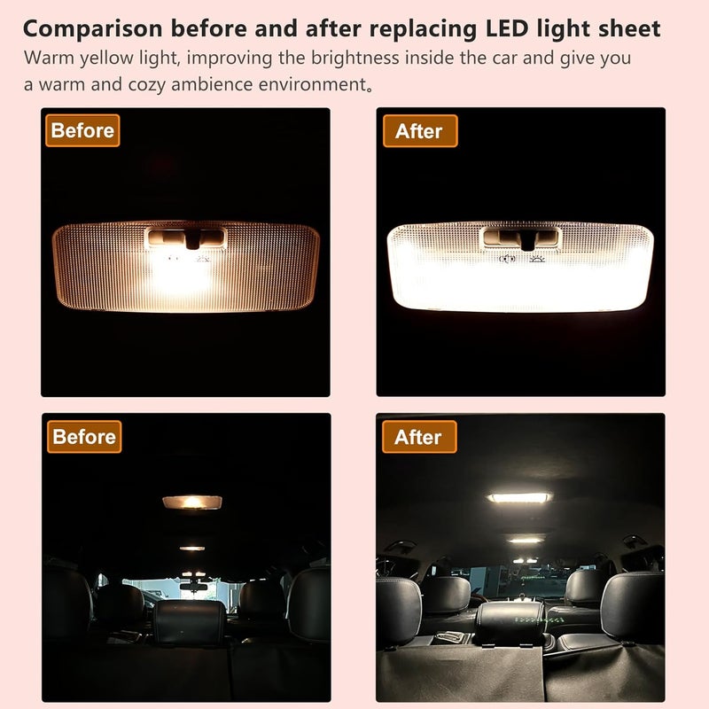 Zenhon LED Light,Fit For Interior Rear Dome light Upgrade,4500K Warm Yellow Light,Brightness Can Adjust,The Accessories For Toyota RAV4(2006-2021),Corolla,Camry,Highlander(2008-2013),Tacoma,4Runner - Image 5